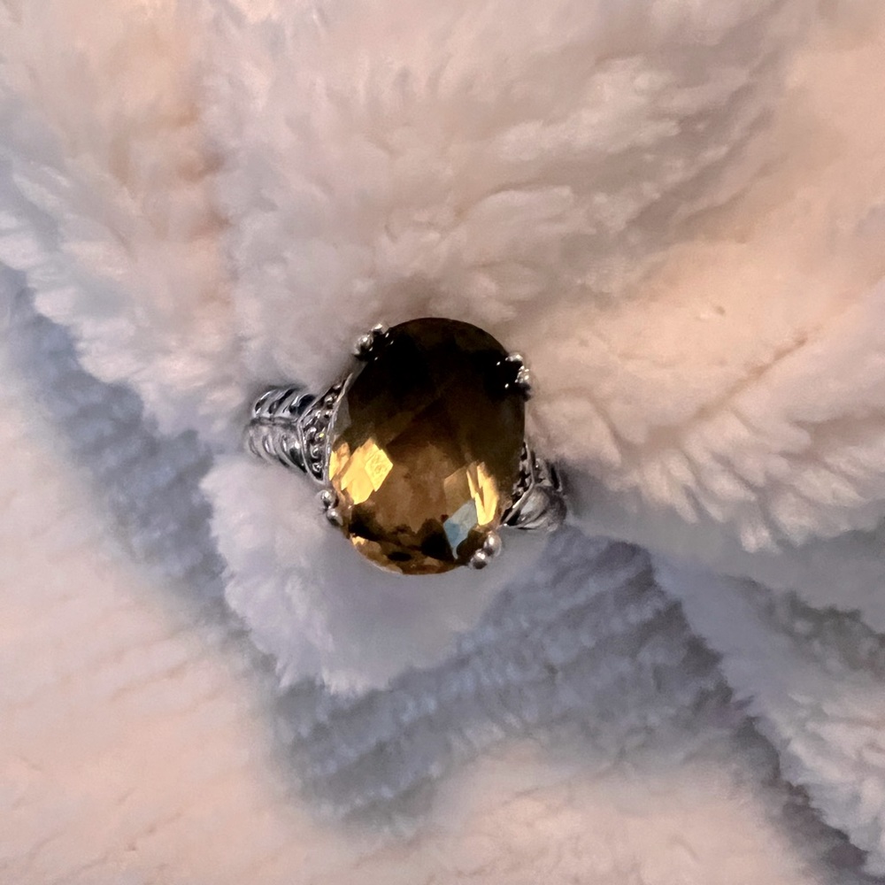NWOT Genuine Citrine Gemporia Sterling Silver Ring